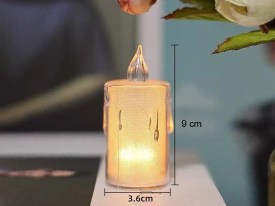 Lampara velita deretida lisa 9cm